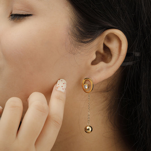 Golden Galaxy Earrings