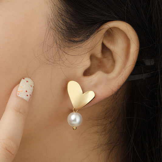 Golden Heart Pearl Drops