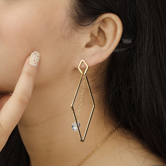 Diamond Drape Earrings