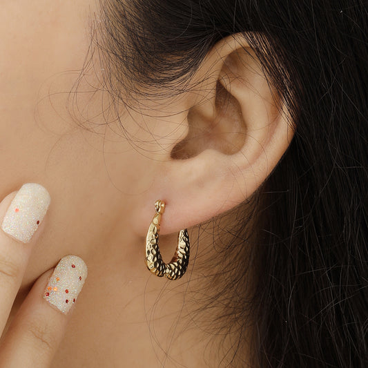 Molten Dusk Hoop Earrings