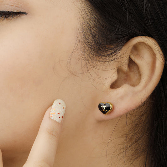 Chanel Heart Earrings