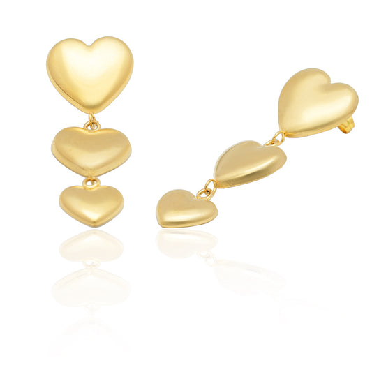 Heartline Dangle Earrings