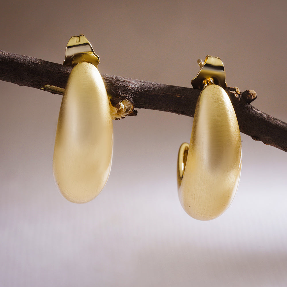 Golden Crescent Hoops
