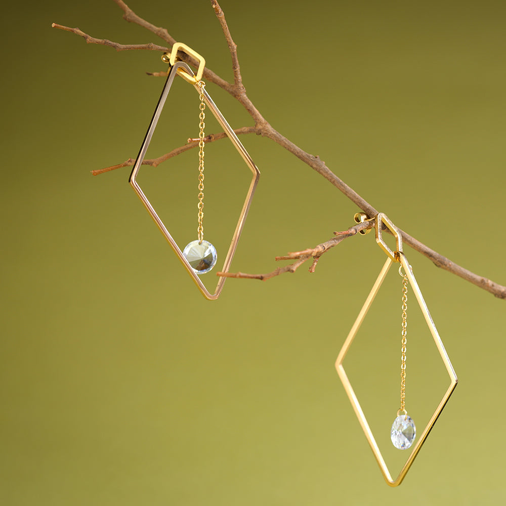 Diamond Drape Earrings