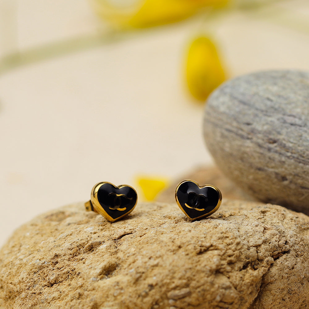 Chanel Heart Earrings