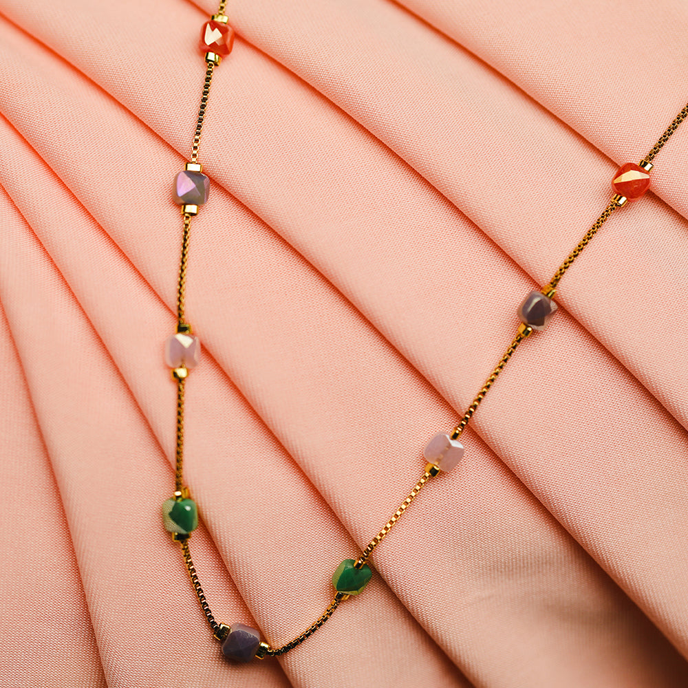 Multi-Color Chip Necklace