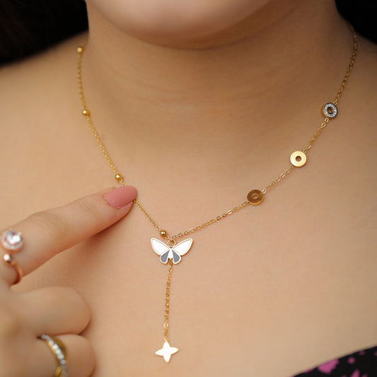 Stella Maris Butterfly Necklace
