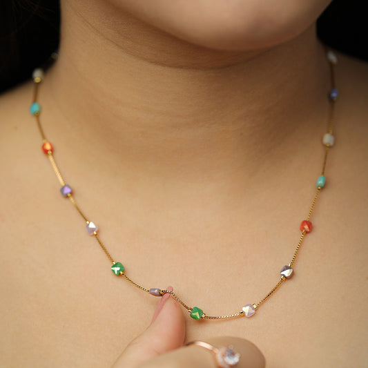 Multi-Color Chip Necklace