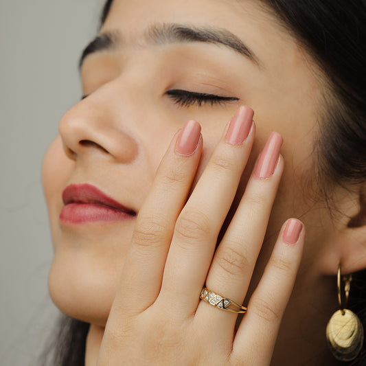 Golden Hearts Harmony Ring
