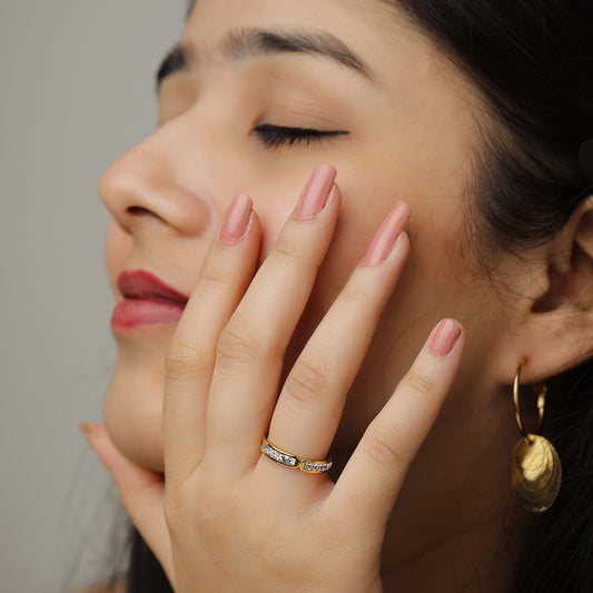 Gleaming Gold Accent Ring