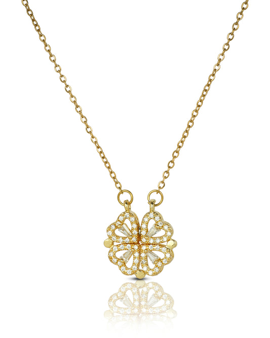 Radiant Clover Pendant Necklace