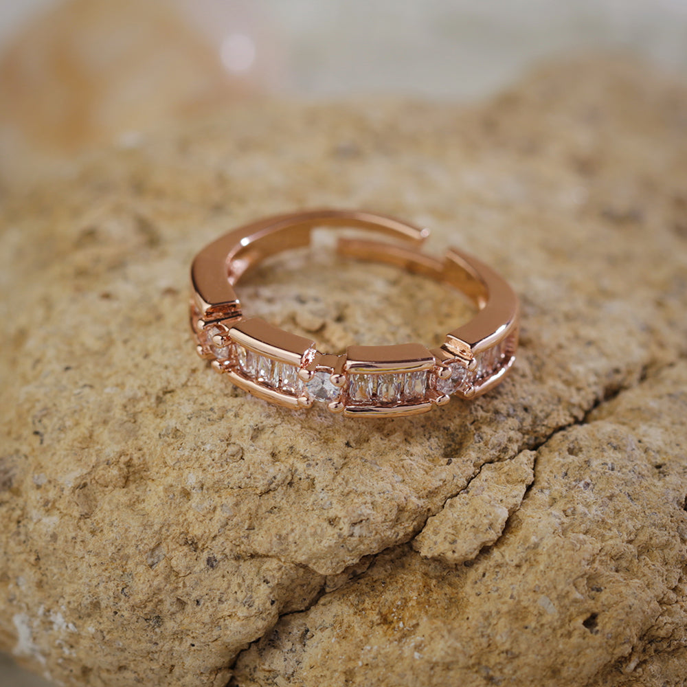 Crystal Row Ring