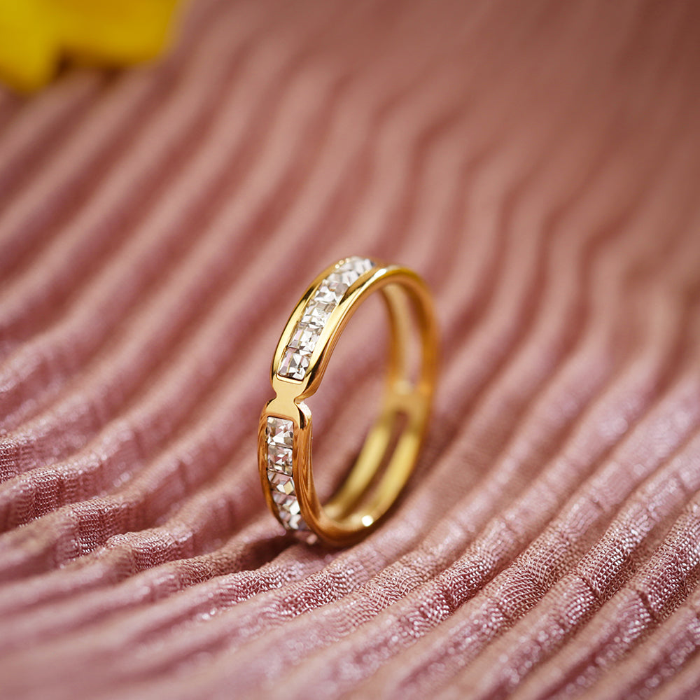 Gleaming Gold Accent Ring
