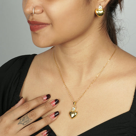 Sparkling Heart Gold Set