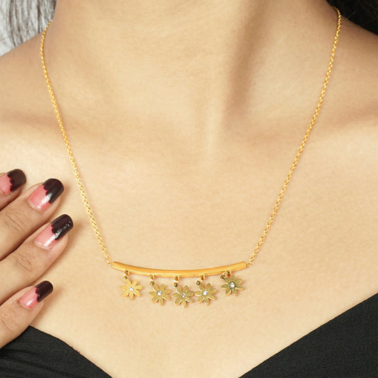 Floral Charm Necklace