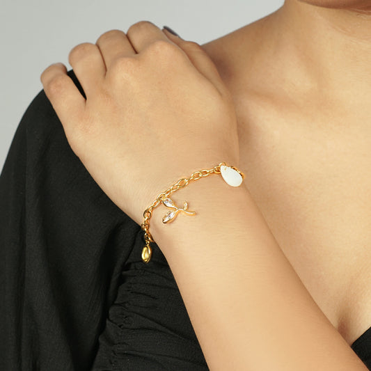 Golden Aura Charm Bracelet