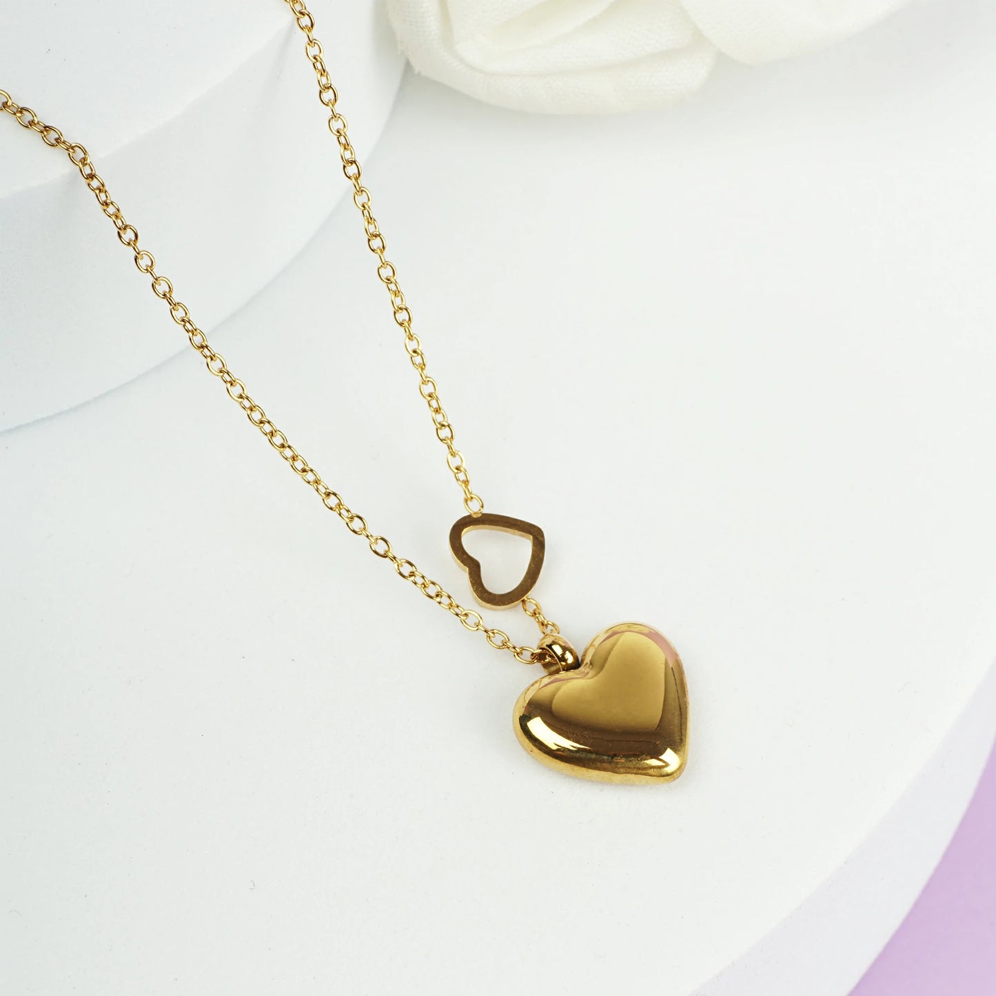 Two Hearts' Harmony Necklace