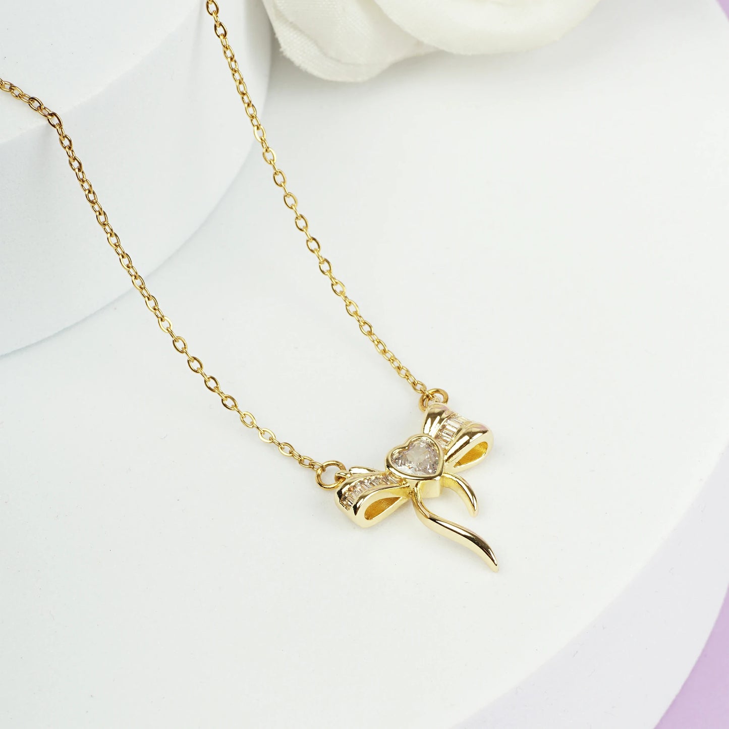 Heartstrings Bow Pendant