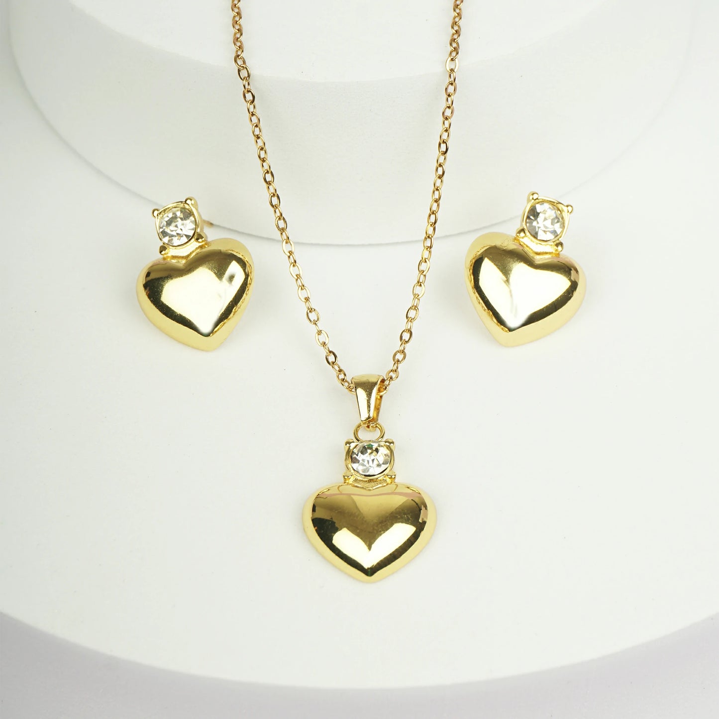 Sparkling Heart Gold Set