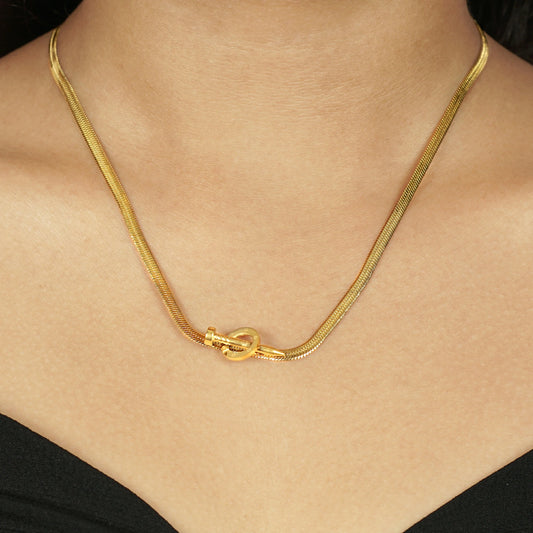 Sleek Knot Necklace