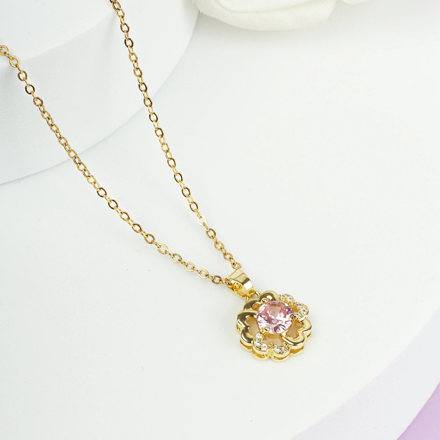 Pink Gemstone Necklace