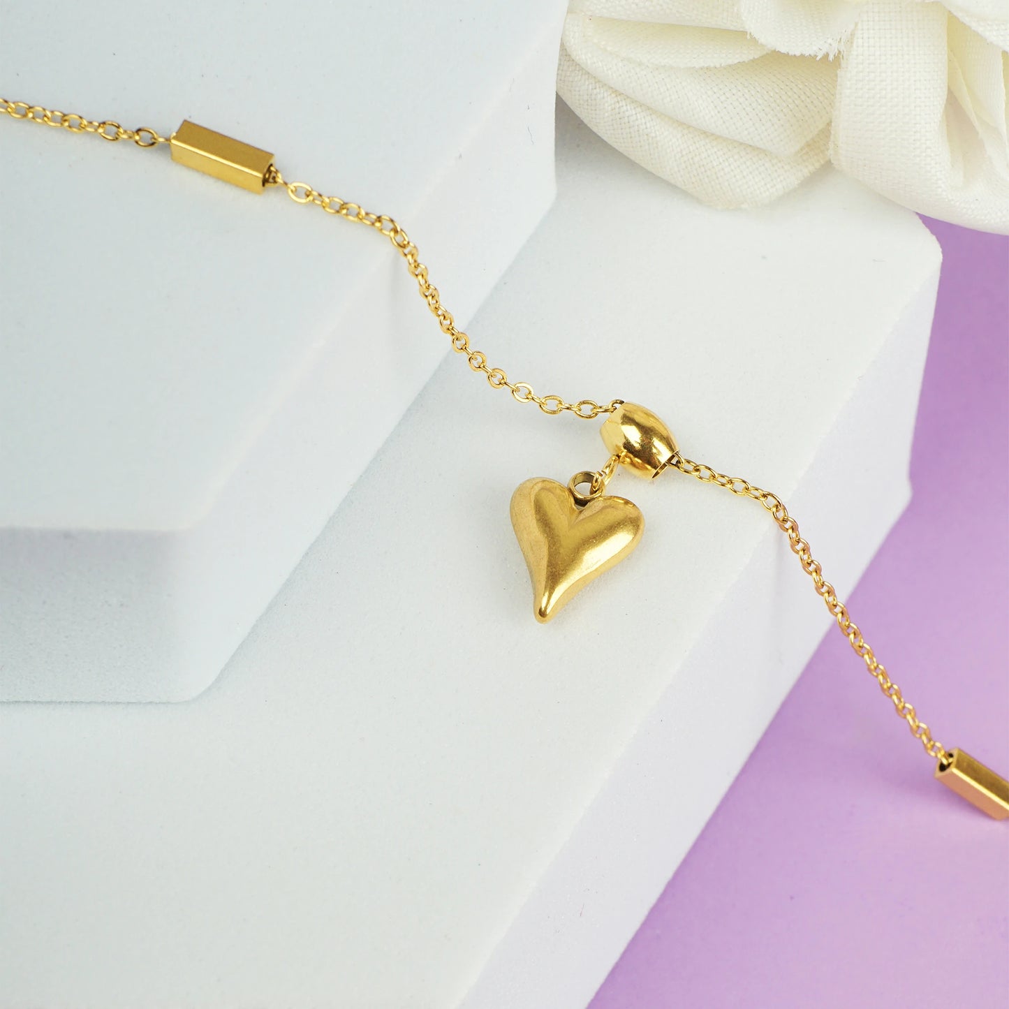 Lustrous Love Charm Bracelet