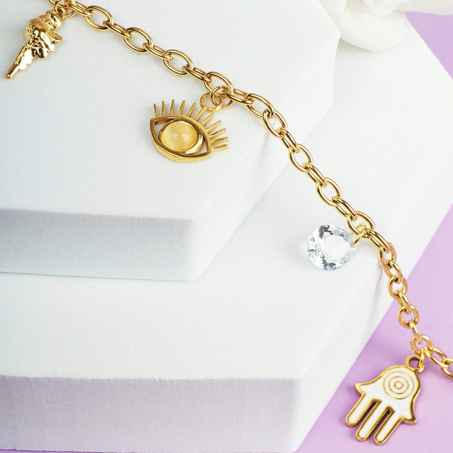 Golden Charm Bracelet