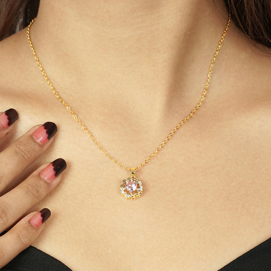 Pink Gemstone Necklace