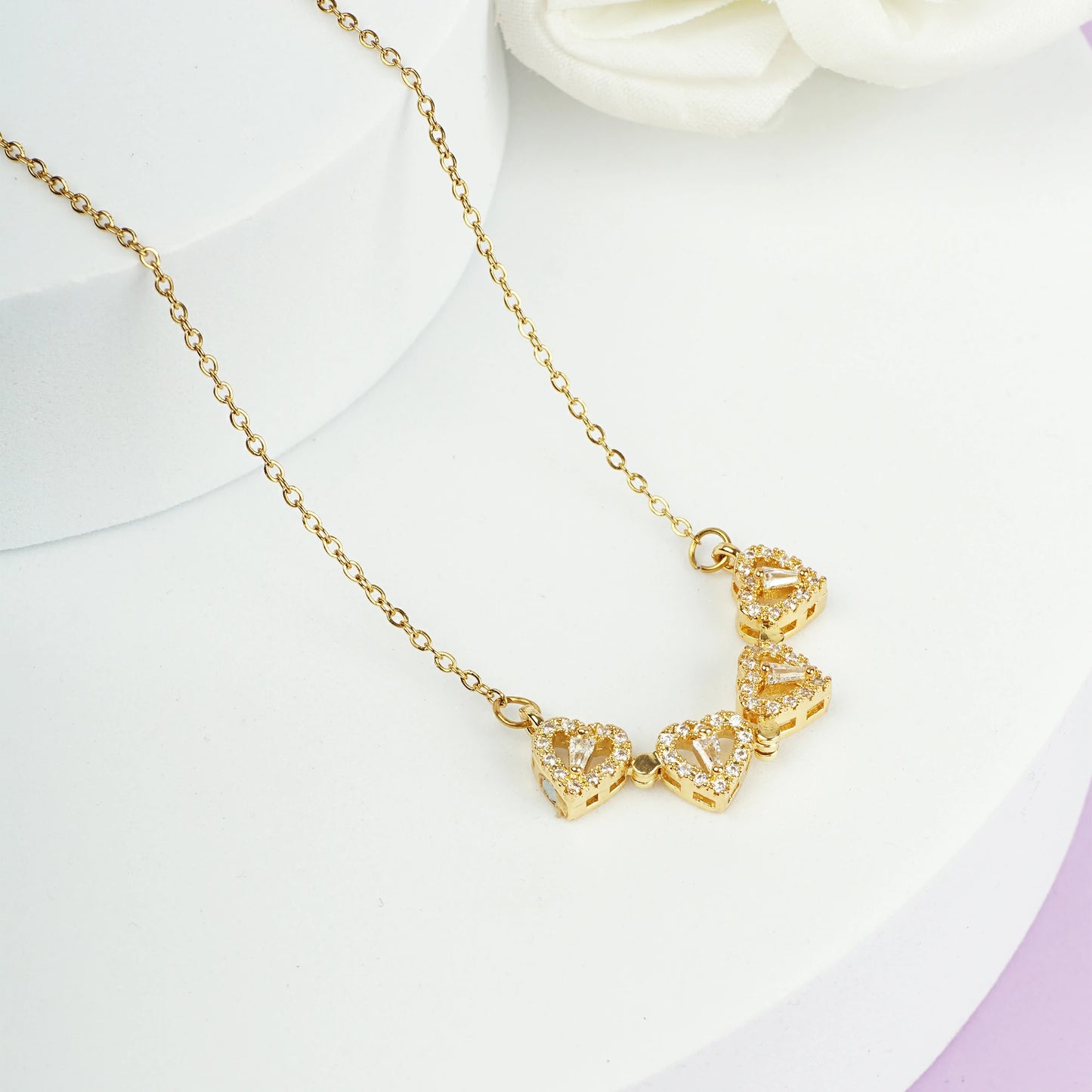 Radiant Clover Pendant Necklace