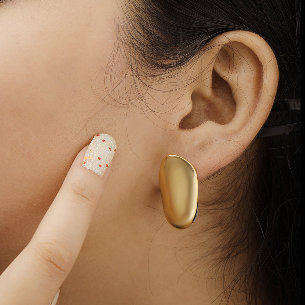 Golden Eclipse Studs