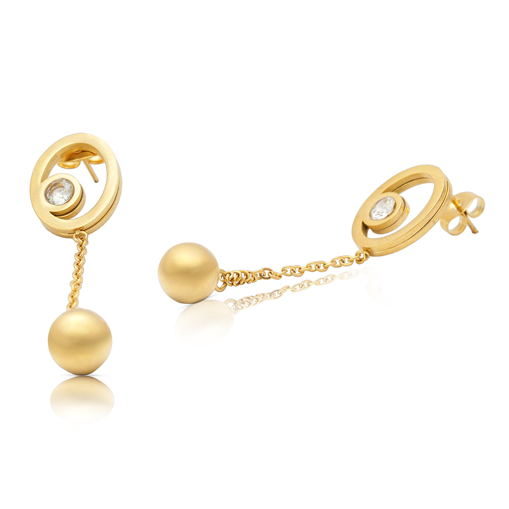 Golden Galaxy Earrings