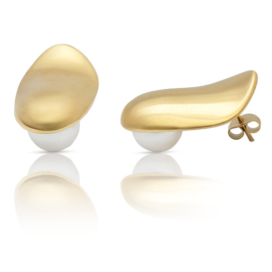 Golden Eclipse Studs