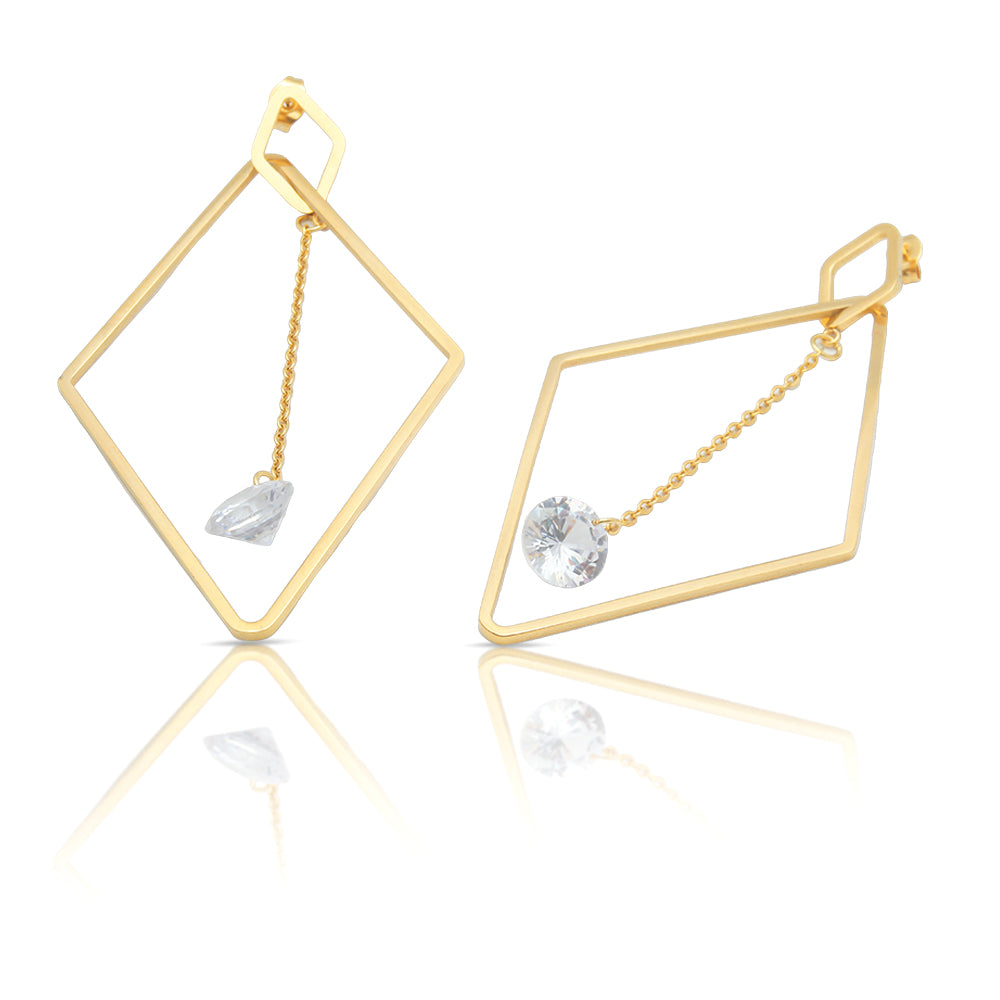 Diamond Drape Earrings