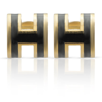 Bold H Charm Studs