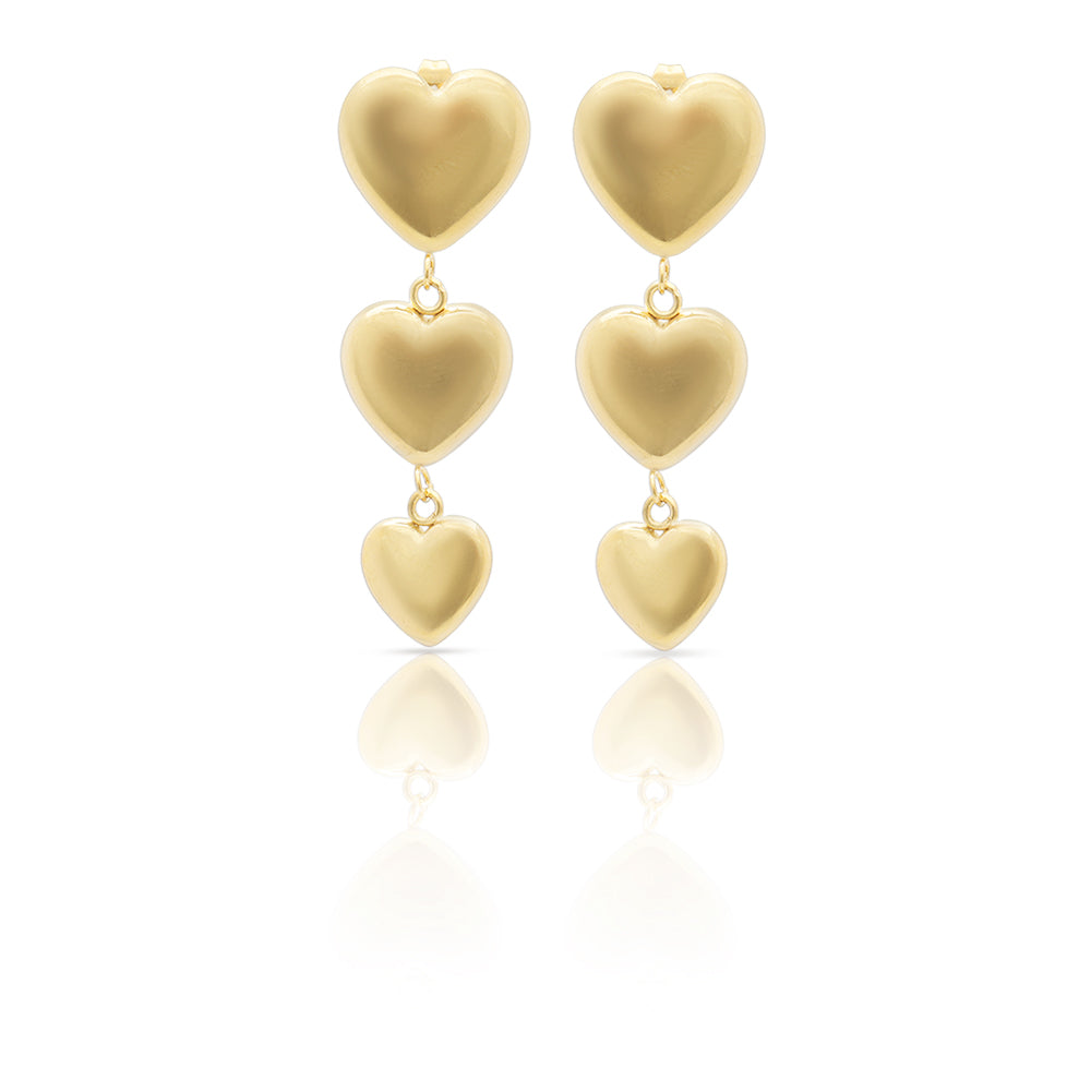 Heartline Dangle Earrings