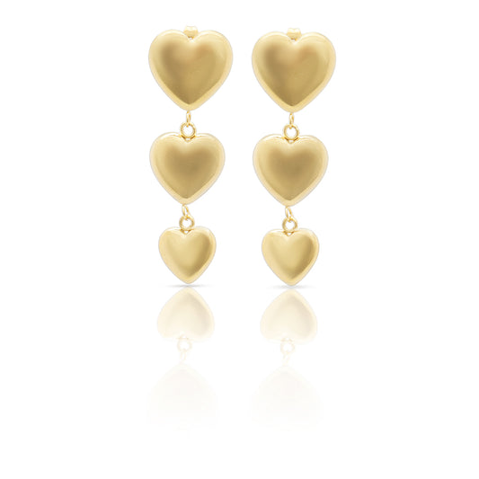 Heartline Dangle Earrings