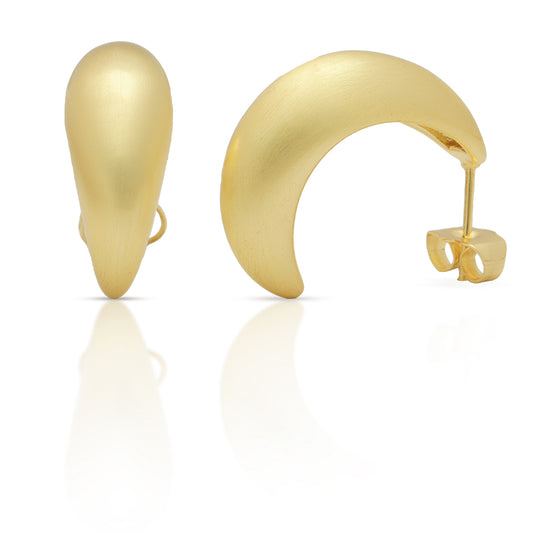 Golden Crescent Hoops
