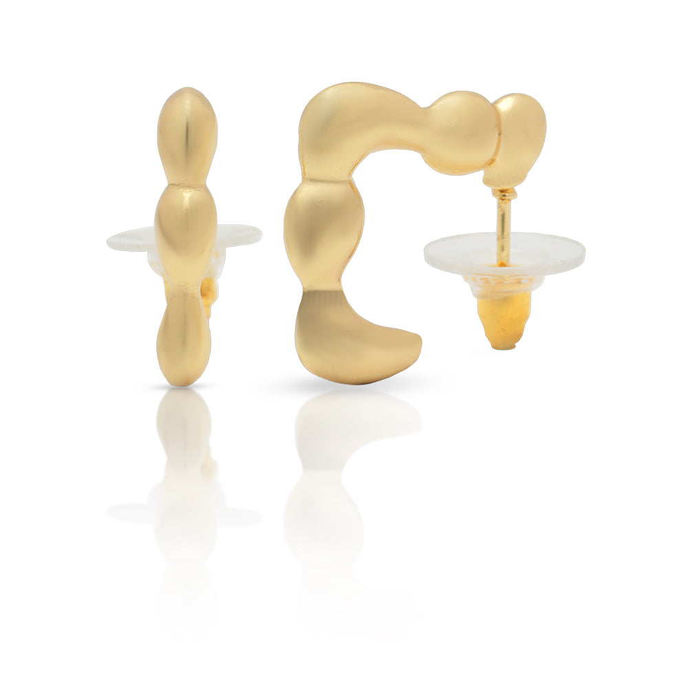 Sculpted Gold Earrings