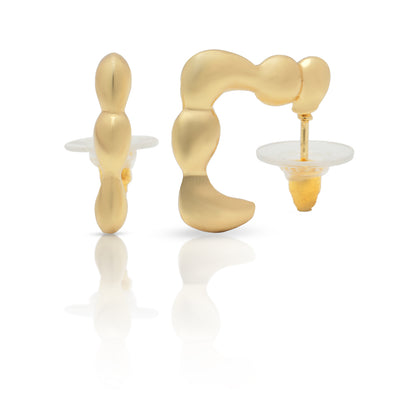 Sculpted Gold Earrings