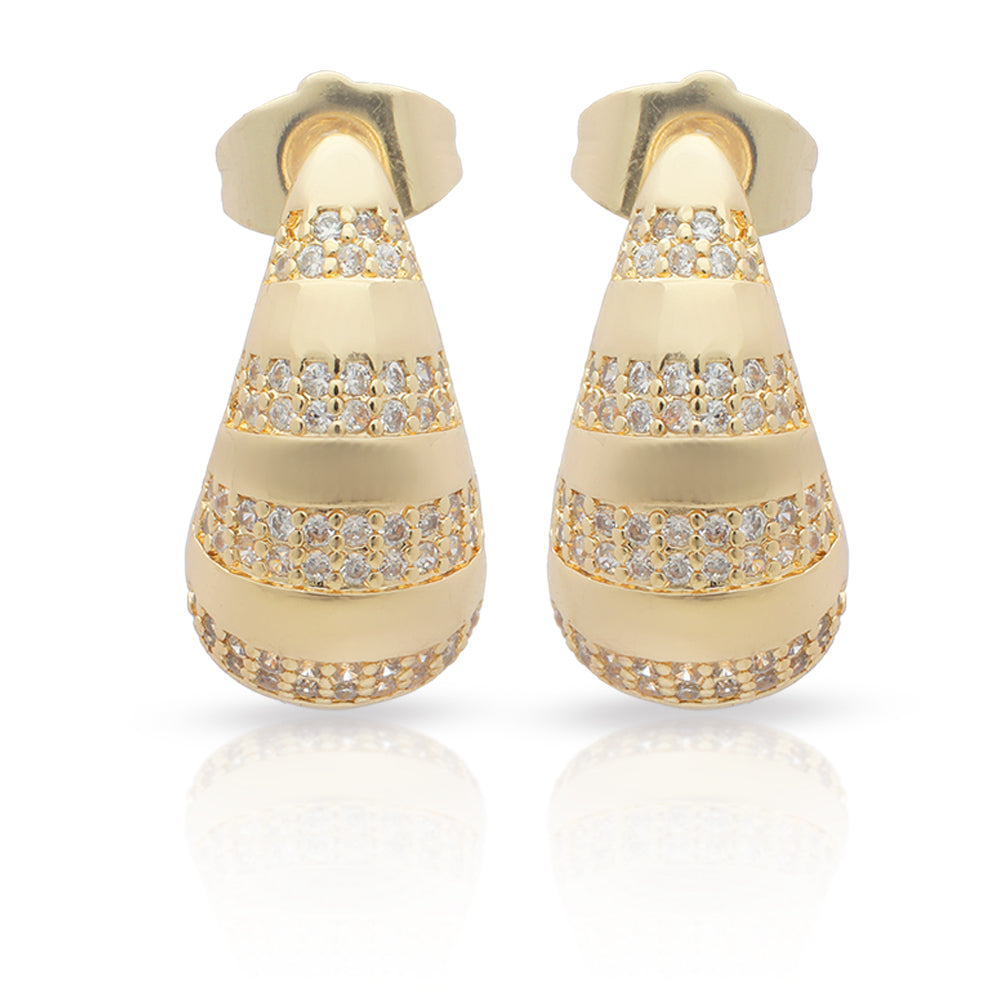 Golden Glimmer Drop Earrings