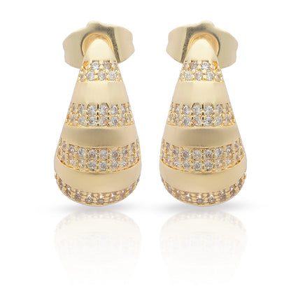 Golden Glimmer Drop Earrings