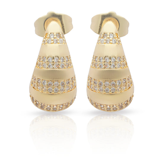 Golden Glimmer Drop Earrings