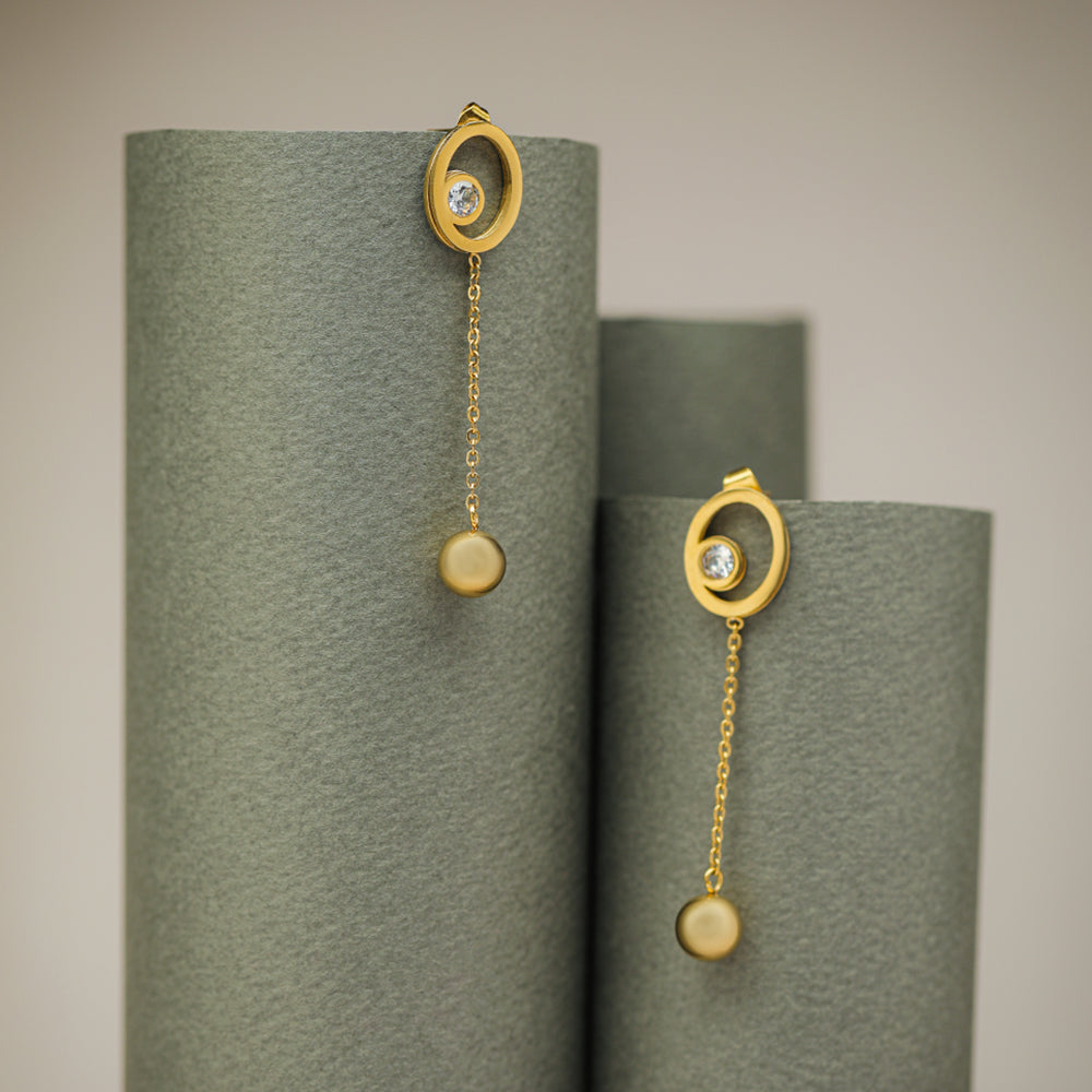 Golden Galaxy Earrings