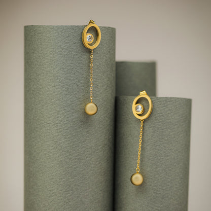 Golden Galaxy Earrings