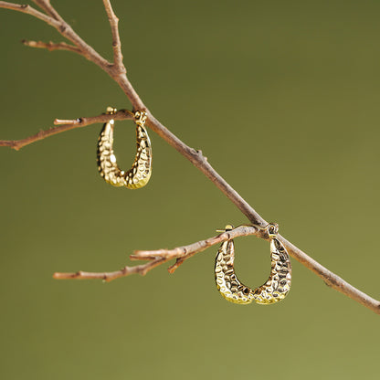 Molten Dusk Hoop Earrings