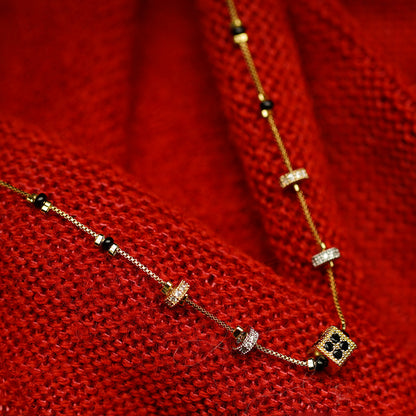 Obsidian Spark Necklace