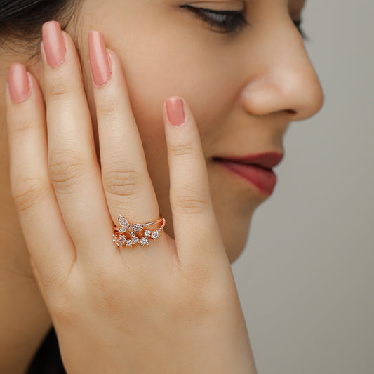 Blossom Butterfly Ring