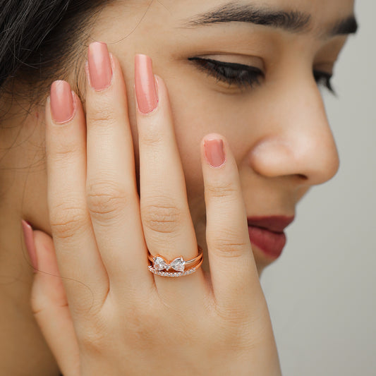 Crystal Wing Ring