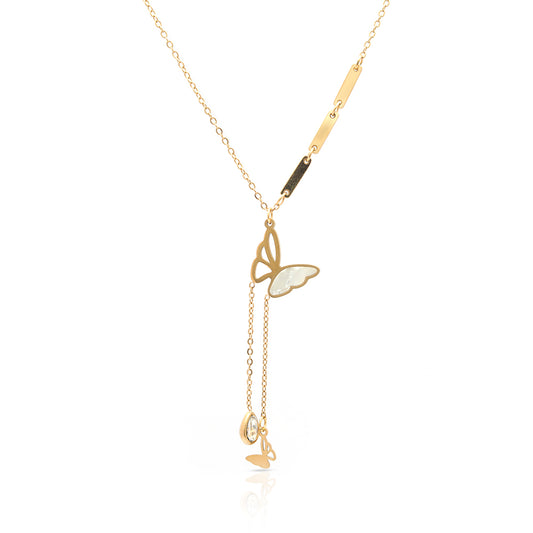 Butterfly Lariat Necklace