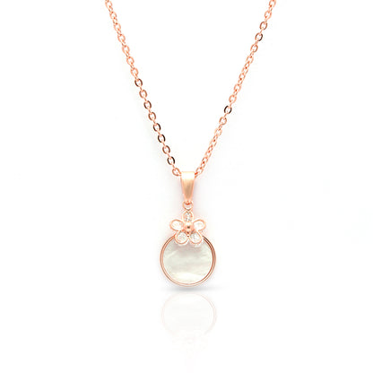 Mother-of-Pearl Blossom Necklace